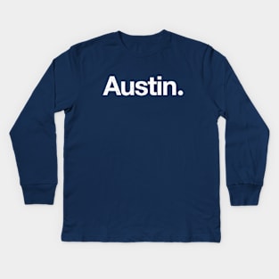 Austin. Kids Long Sleeve T-Shirt